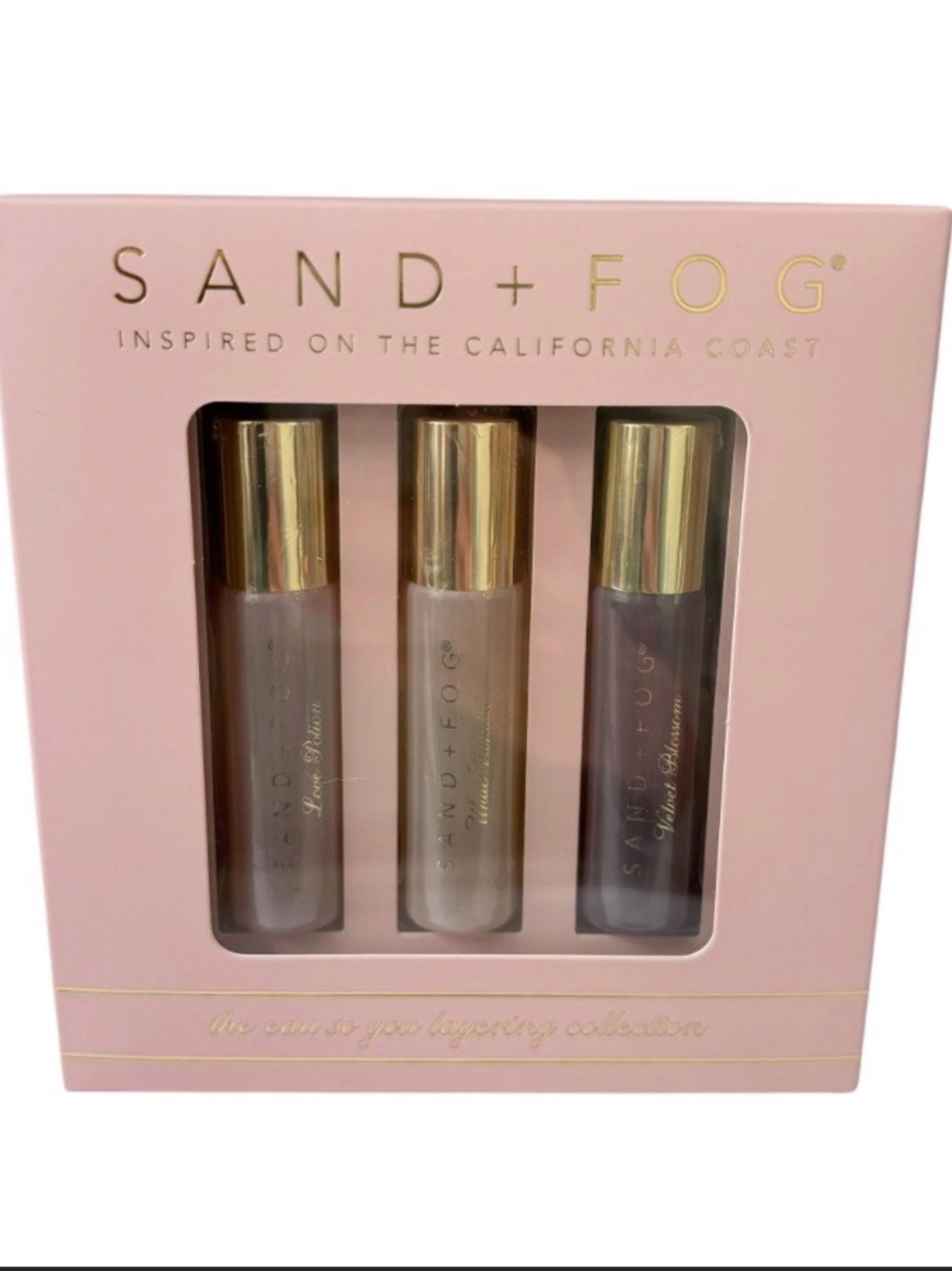 Sand + Fog Eau de Parfum Oil Rollerball Trio NIB